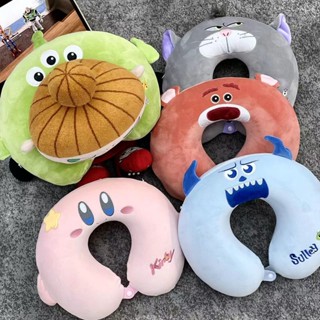 記憶午睡卡通護頸旅行頭枕睡覺便攜脖子坐車學生頸椎枕頭飛機靠枕