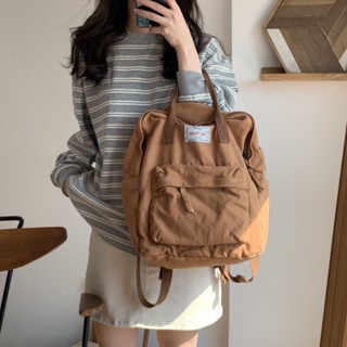 🎒通懃必備 防盜設計 環保材質 防水捷運輕便包 帆布文青後揹包 登山包 雨天防水 機車包 斜揹包【華臺戶外運動】