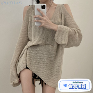 🎶小鈴音Isletune🔔推薦🔔打底衣短袖上衣正韓女裝防曬外套小外套罩衫水貂毛T恤長袖上衣毛衣外套長版外套露肩針織上衣上