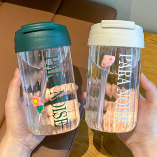 【新品推薦】高顏值玻璃杯創意雙飲杯大容量杯女生便攜玻璃杯咖啡杯耐高溫杯子