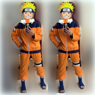 限時折扣 火影忍者鳴人cos服幼年一代漩渦鳴人兒童動漫服裝萬聖節cosplay男動漫cos服 表演服
