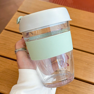 【新品推薦】A5L鋼化玻璃咖啡杯隨行杯ins風防摔便攜水杯夏季簡約家用早餐女杯