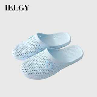 IELGY 2025夏季新款可愛鏤空涼鞋平底包頭女拖鞋一腳蹬休閒洗澡