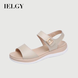 IELGY 加大碼女鞋足寬涼鞋夏季平底學生韓版媽媽