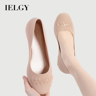 IELGY 包頭防水鞋時尚防滑雨鞋女夏季低幫淺