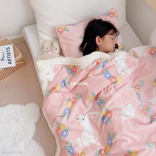 馬爹🦄韓國可愛卡通牛奶絨羔羊絨毛毯 法蘭絨毛毯 加厚羊羔絨毛毯 沙發毛毯 辦公室蓋毯 兒童毛毯 卡通毛絨 單人毛毯