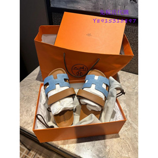 【免稅店代購】全新正品 HERMES 二舅鞋 男女款 Sandali Chypre 科技小牛皮 涼拖鞋