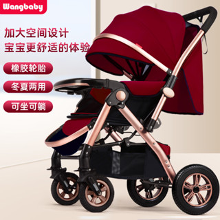 🎉臺灣出貨+預購🎉柏麗娜高品質嬰兒推車高景觀嬰兒車可坐可推車簡易摺疊輕便手推車雙向推車新生兒提籃寶寶搖籃嬰兒提籃