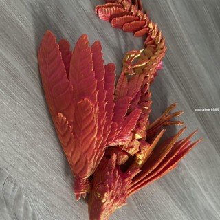 臺灣爆款💖列印玩具 爆款 禮物 擺件 3d立體玩具龍卡通列印飛龍始祖鳥模擬模型玩具擺件全關節羽毛可動
