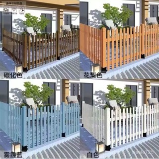現貨/免運 戶外防腐木工程柵欄護欄花園圍欄家用庭院菜地圍欄田園木柵欄