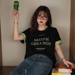 🌸臺灣限價免運🌸鹿鹿 300斤大碼女裝夏季短袖t恤女胖mm寬鬆洋氣正肩遮肉顯瘦遮肚子上衣