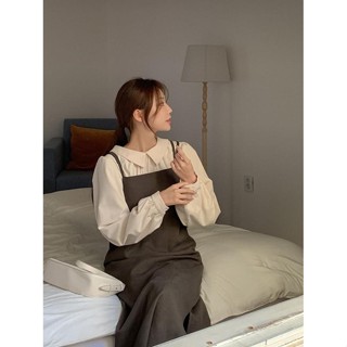 Codibook｜韓國 09WOMEN 草木系方領露背長版吊帶洋裝［預購］長洋裝 吊帶裙 女裝