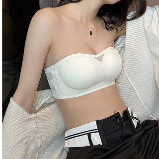 🤍CUSTOM🤍白色天使 內衣 無肩帶內衣 防滑條 不跑杯 無鋼圈內衣 小可愛 果凍內衣 乳膠內衣 性感內衣 B2