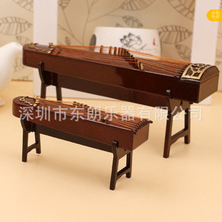 迷你樂器模型 廠家批髮小古箏擺件 小古箏迷你製作樂器