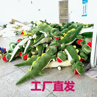 臺灣熱賣 熱賣爆款恐龍鱷魚抱枕睡覺夾腿枕頭可愛車載靠墊公仔玩偶長條可拆洗趴睡枕