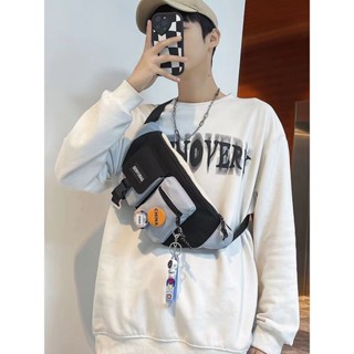 ✨環球小鋪✨ 韓版多way斜挎包 男女同款大容量胸包 可肩背側背郵差包 學生百搭腰包 單肩斜背ins潮流小揹包