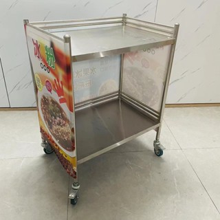 【銘順商行】【3207人收藏】不銹鋼擺攤推車冰粉涼面鹵味飯團網紅擺地攤帶輪戶外夜色推車折疊【可開發票】