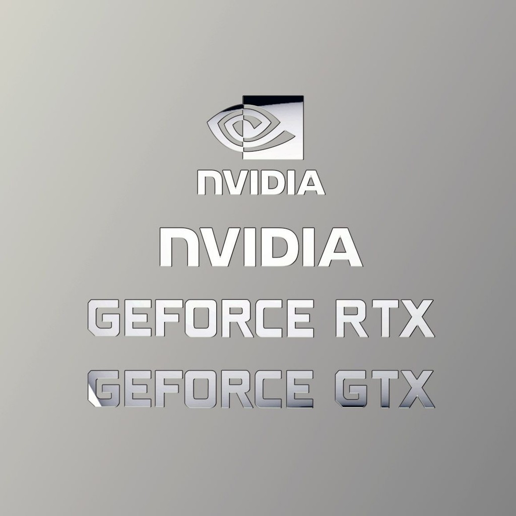 顯卡貼紙 搞笑貼紙🔥英偉達LOGO金屬貼NVIDIA顯卡標志分體金屬貼紙電腦周邊diy裝飾貼 顯卡LOGO貼紙