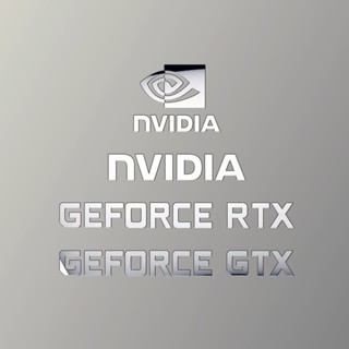 顯示卡貼紙 搞笑貼紙🔥英偉達LOGO金屬貼NVIDIA顯示卡標志分體金屬貼紙電腦周邊diy裝飾貼 顯示卡LOGO貼紙