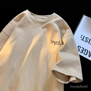 🐱 限時下殺 M-8XL 韓係時尚字母logo印花上衣 大尺碼短袖 oversize T恤 簡約寬鬆五分 VP5
