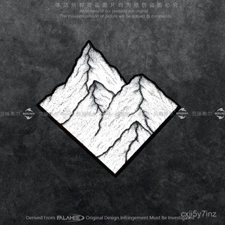 【拼全蝦皮最低價】 反光車貼山脈露營越野機車山河創意摩託汽車身玻璃裝飾行李箱貼紙