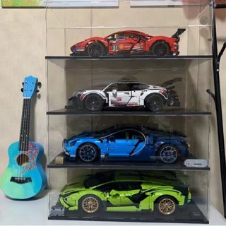 臺灣出貨 模型展示盒 模型收納盒 模型車展示 適用樂高蘭博基尼布加迪展示盒汽車保時捷911法拉利賽車模亞克力