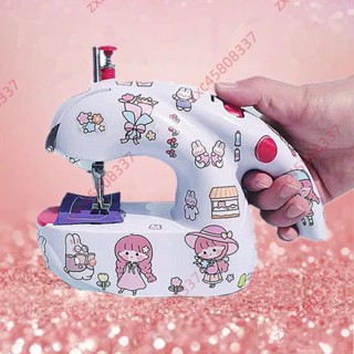 廠商促銷# 漫拾光家用縫紉機迷 你小型全自動吃厚衣車 微型臺式電動家用縫紉機 初學者縫紉diy工具 迷妳便攜手持縫紉機