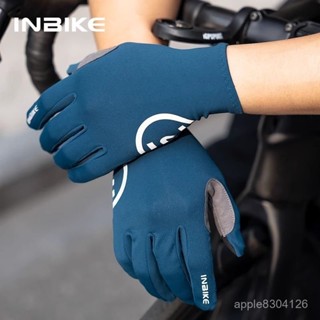 【吉】【專業戶外】INBIKE長指騎行手套春夏季全指運動透氣減震公路自行車山地車裝備
