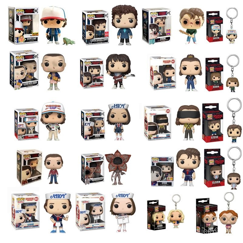 壹灣出貨🌟動漫手辦POP怪奇物語史蒂夫羅賓達斯汀艾迪模型擺件手辦工廠