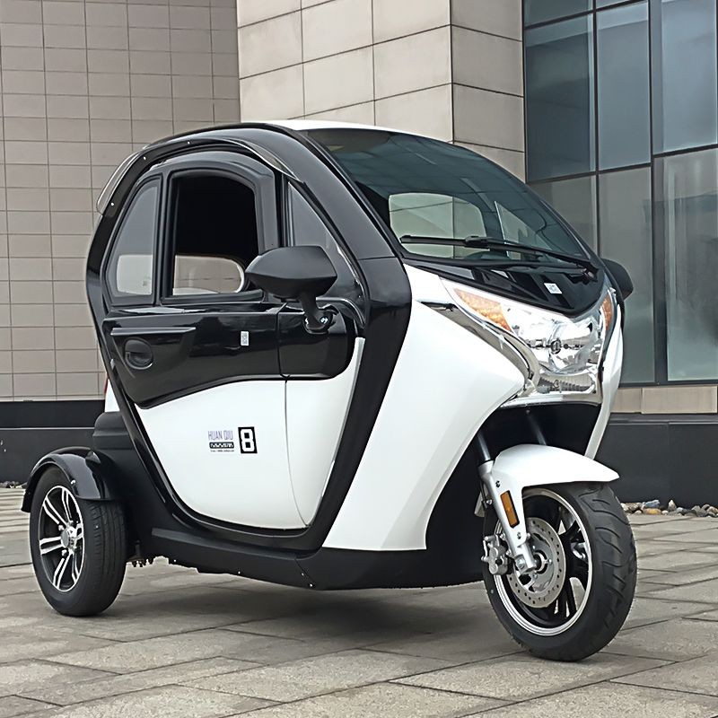 【專供台灣 下單咨詢客服】優米電動車環步電動車全封閉式三輪車成人代步篷車接送孩子石墨烯