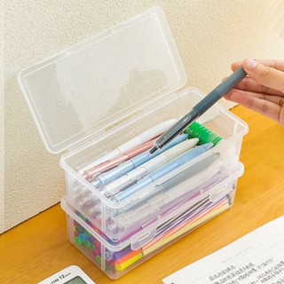 舊時光💖透明文具收納盒 鉛筆盒 文具收納盒 兒童鉛筆盒
