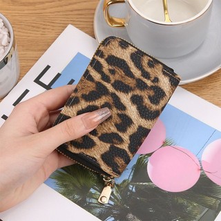 【Summer優選】女生錢包學生皮夾皮夾女新款豹紋多卡位雙拉風琴卡包零錢包證件包卡套多卡位拉鏈錢包錢夾手拿包零錢袋短夾