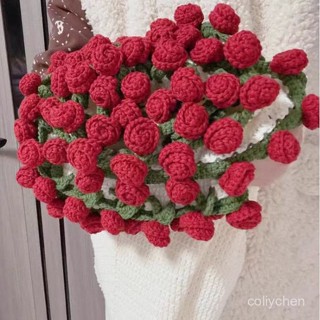 成品 畢業花束 花束毛毯 玫瑰花束毯子 手工編織diy 毛綫鈎織花朵毛毯 勾針鈴蘭花禮物 成人裡 情人節禮物 畢業裡