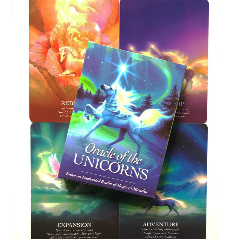 獨角獸神諭卡 oracle of the unicorns 英文桌游全套 多趣美桌遊