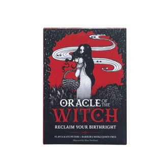 新款Oracle of the Witch女神神諭卡英文卡羅牌10.3x7.3cm 44張 多趣美桌遊