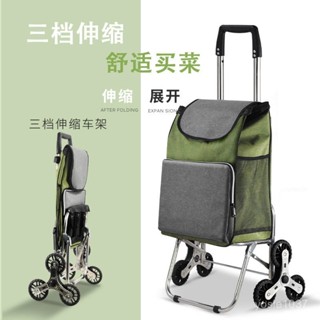 【輕便折疊】不銹鋼可伸縮小拉車家用買菜車拉桿車折疊家用買菜神器手拉車便攜 多功能小推車 便攜折疊買菜車