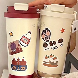 【本土倉速發！加厚耐摔款 品質保證】2024新款水杯316不銹鋼保溫杯高顔值食品級咖啡杯便攜隨行吸管杯
