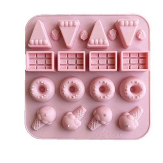 ins風可愛甜甜圈冰淇淋乳酪巧克力矽膠模具蛋糕模具烘焙用品 木槿