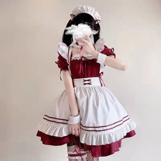 【喵喵優選】 女僕裝 日係 COS 學生 連衣裙 可愛洛麗塔套裝 二次元 大尺碼服裝 奶辣風 Lolita