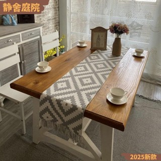 【新貨】長桌巾 流蘇桌旗 餐桌桌巾 棉麻加厚禪意茶桌桌旗 家用茶几旗 鞋櫃邊櫃長桌布 電視櫃蓋布 蓋巾 長方形隔熱墊 桌