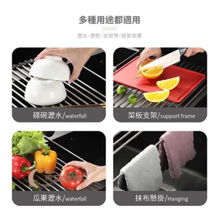 【一鳴五金批發】摺疊不鏽鋼瀝水架 瀝乾 瀝水 流理臺用品 廚房用品 瀝水架 廚房 收納 置物架 碗盤架 【CC0468】