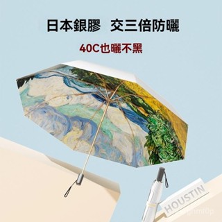【左都】高能反嚮傘 10骨 加強抗風 快乾布 鈦鋁閤金 自動傘 雨傘 防潑水 自動折疊傘左都銀膠雙層防曬傘耐用防紫外綫太