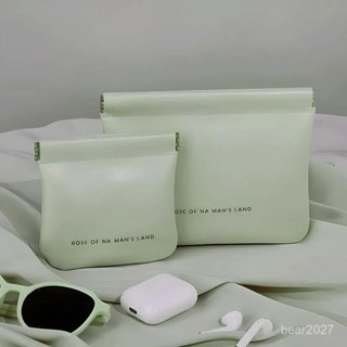 🔥臺灣出貨🔥【店鋪熱銷】自動鬆緊便攜式化妝包迷你隨身2025新款ins防水小眾口紅包收納袋