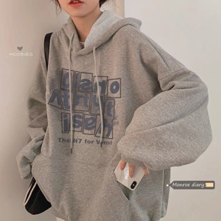 Tianx✨ins衛衣秋冬新款韓版寬鬆bf風加絨加厚oversize連帽學生外套女潮