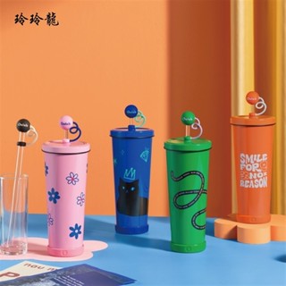 玲玲龍甜酷調色盤系列 泡泡糖矽膠防塵吸管蓋(五款)