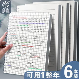 【桃園出貨！高品質款】【官方正品】B5筆記本本子加厚簡約A4大號空白本網格記事本初高中大學生綫圈本