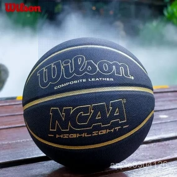 【百補品牌熱銷16.6萬件】Wilson威爾勝籃球耐磨耐打正品黑金成年人專用戶外訓練7號球NCAA