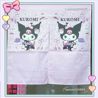📣免運+發票📣日系可愛門簾 卡通和服系列布藝門簾 臥室家用遮光門簾 玄關隔斷半門簾 庫洛米美樂蒂小窗簾📣送蝦幣📣