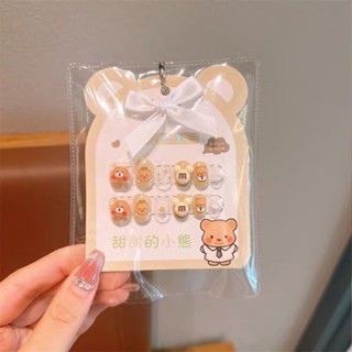 臺灣發貨 兒童指甲貼 庫洛米寶寶美甲 小女孩立體穿戴甲 美樂蒂卡通可愛玩具貼紙