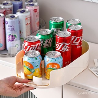 精選好物🌻收納 桌麵收納盒家用廚房冰箱飲料整理旋轉盤玄關客廳果汁置物架儲物盒